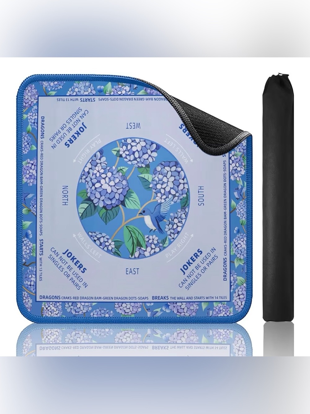 Mah Jong mat with instructions, New